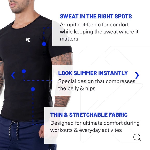 Men’s Sauna Shirt New in Package XL Black - Picture 3 of 9